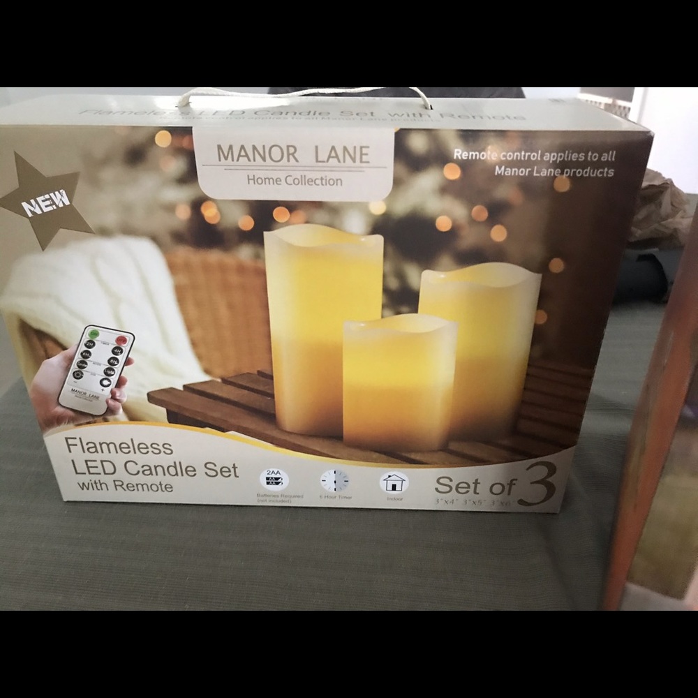 Manor lane flameless led candles